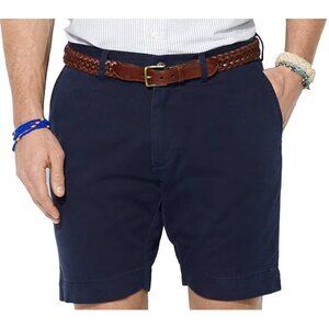 NEW Polo Ralph Lauren Classic Fit 6 Inch Shorts!  38  Navy  Flat Front